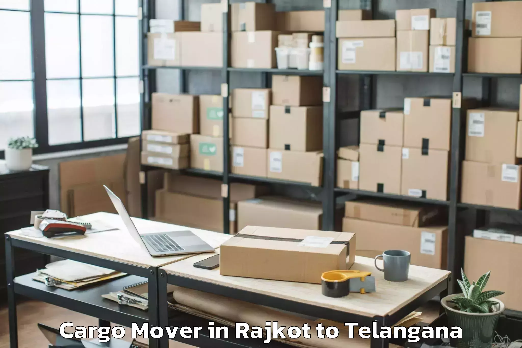 Easy Rajkot to Nalgonda Cargo Mover Booking